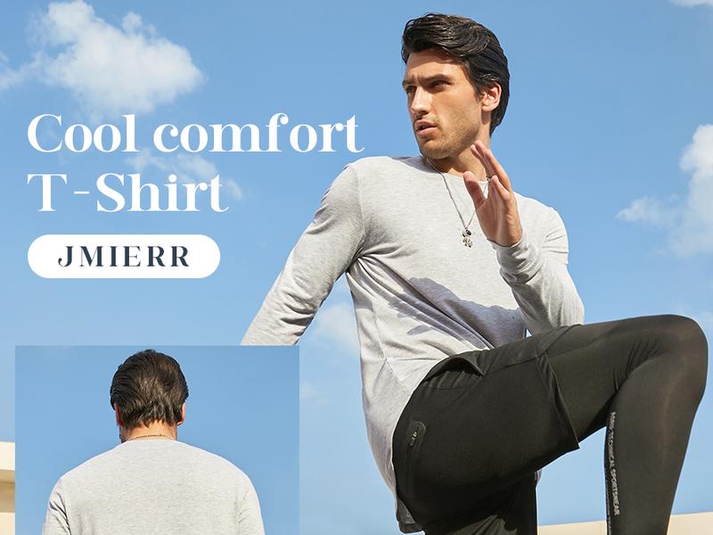 Mens 3 Pack Cotton Hipster Hip Hop Longline Crewneck Sport T-Shirt, Menswear Casual Top for Outdoor Daily Wear