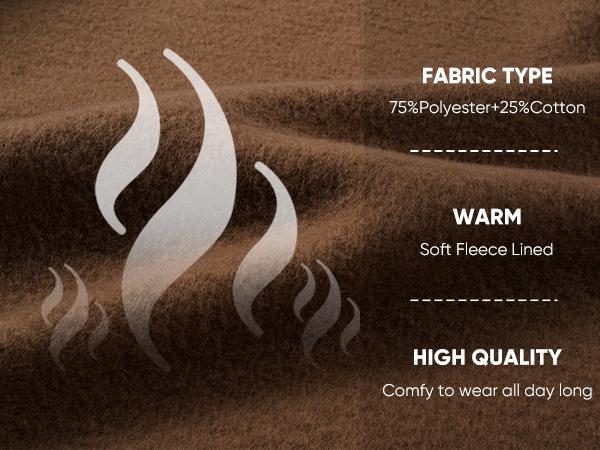 Men's Casual Fleece Long Sleeves Crewneck Sweatshirts Thick Cotton Pullover Sweatshirt for Men