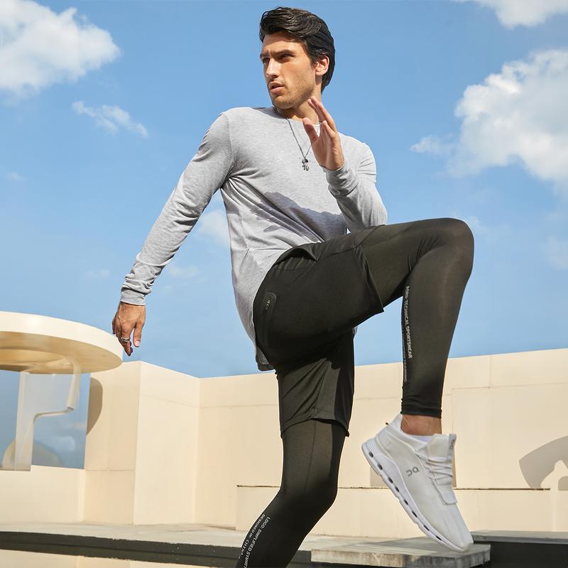 Mens 3 Pack Cotton Hipster Hip Hop Longline Crewneck Sport T-Shirt, Menswear Casual Top for Outdoor Daily Wear