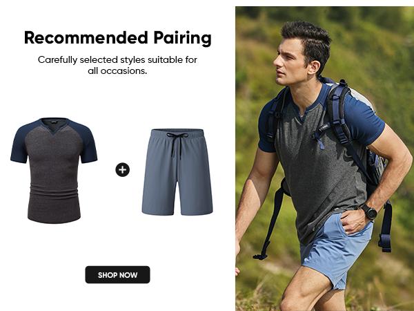 Mens Muscle Slim T Shirt V-Neck Longline Henley Shirt Gym Workout Athletic Tee Shirts, men gifts 