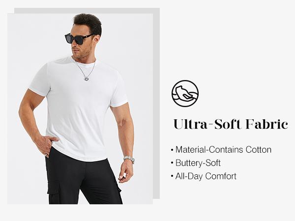 Mens 3 Pack Cotton Hipster Hip Hop Longline Crewneck T-Shirt,Menswear Casual Tshirt Tops,TikTokShopfalldealsforyou