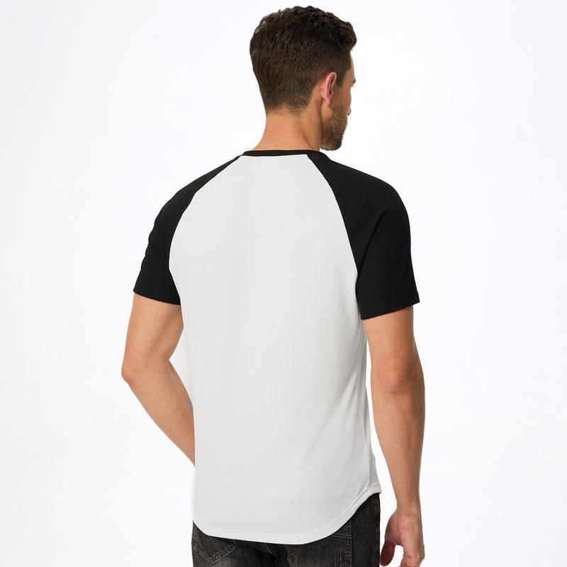 Mens Muscle Slim T Shirt V-Neck Longline Henley Shirt Gym Workout Athletic Tee Shirts, men gifts 