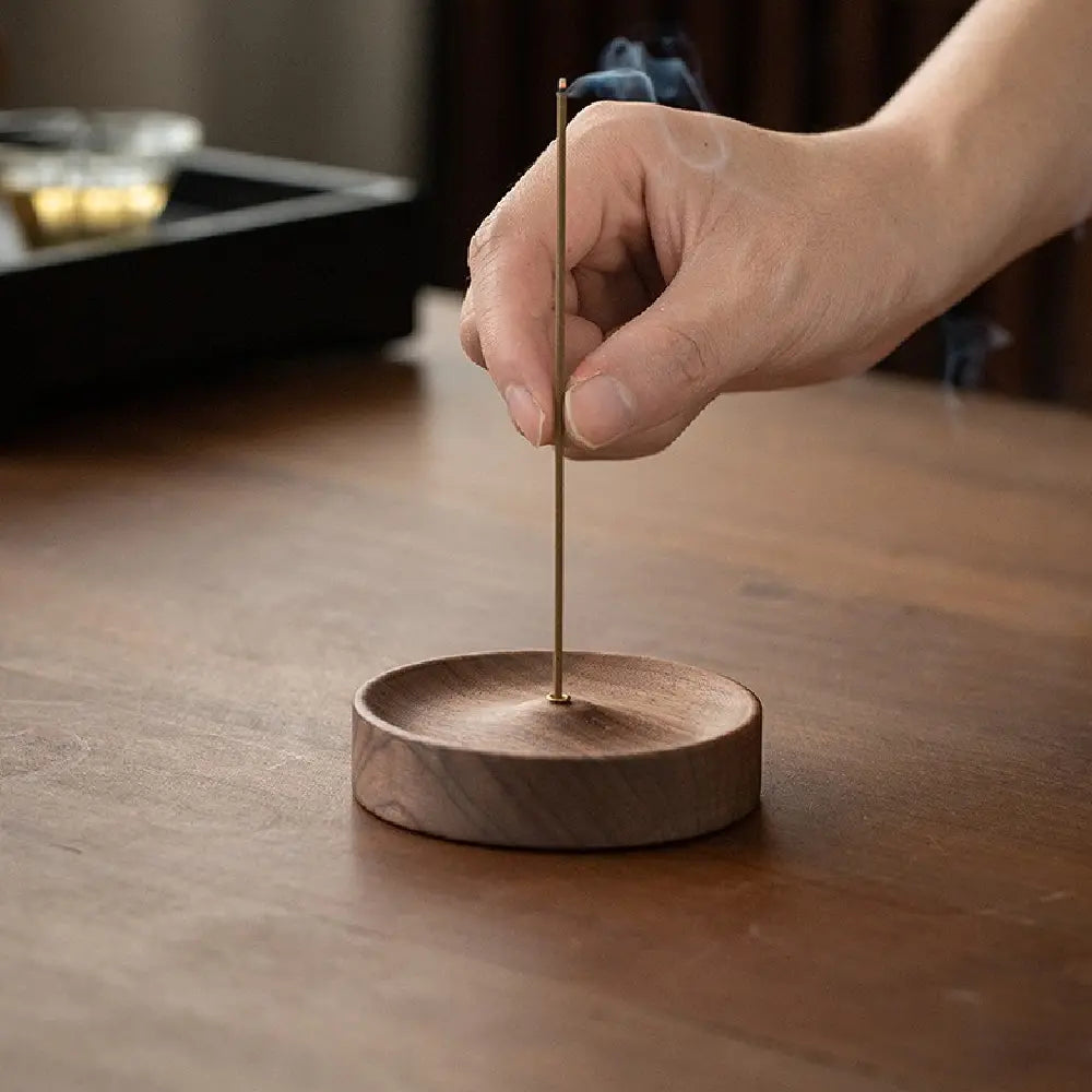 Taoist Wooden Incense Holder Gift Set – Blessed Meditation Incense Sticks & Ritual Kit