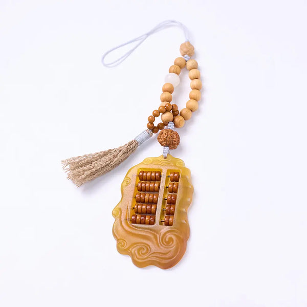 Feng Shui Abacus Charm – Taoist Wealth & Luck Amulet Keychain Phone Strap Gift Set