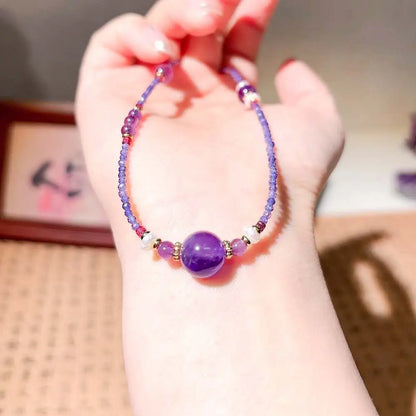 Amethyst Energy Necklace – Taoist Protection, Luck & Wisdom Crystal Jewelry Gift Set