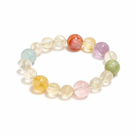 Natural Multi-Crystal Bracelet – Wealth, Love & Energy Balance Feng Shui Inspired Gift Set