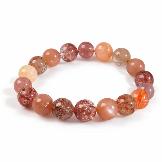 Firework Multi-Crystal Bracelet – Super Seven, Rutilated Quartz & Hematoid Quartz Energy Bracelet Gift Set