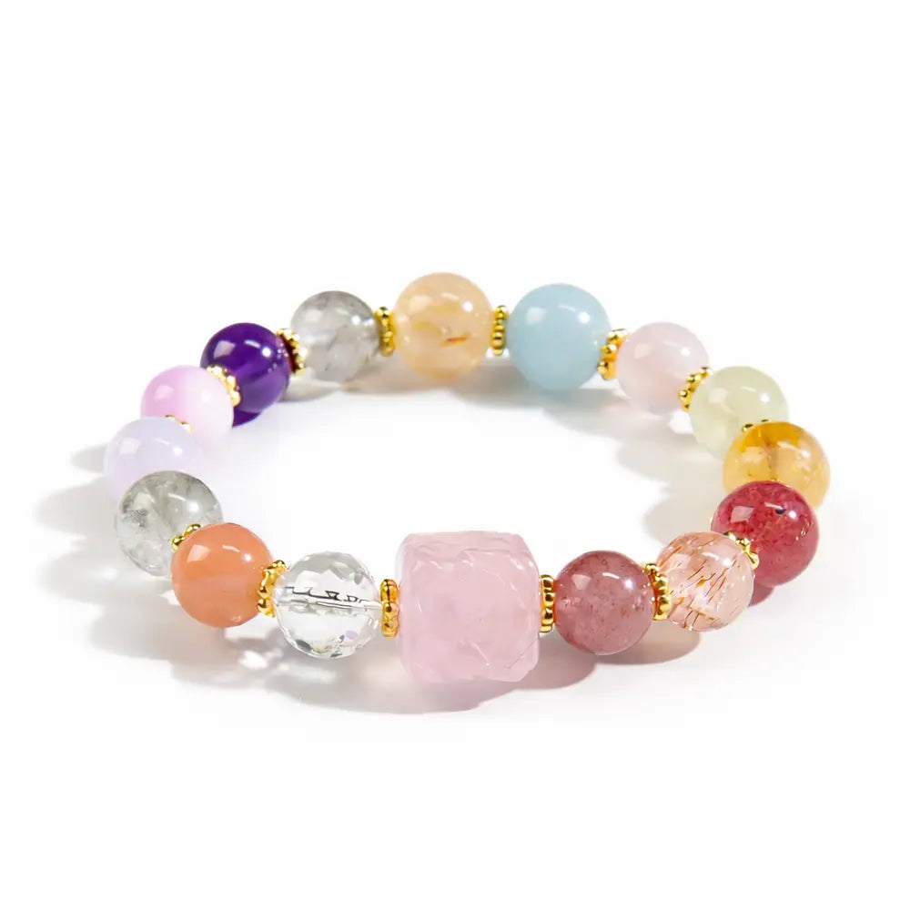 Super Seven Crystal Bracelet for Women – Taoist Wealth, Love & Protection Energy Bracelet Gift Set