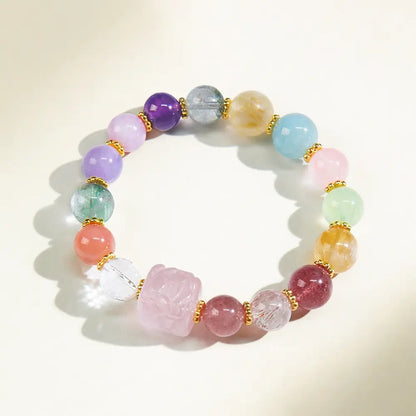 Super Seven Crystal Bracelet for Women – Taoist Wealth, Love & Protection Energy Bracelet Gift Set