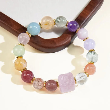 Super Seven Crystal Bracelet for Women – Taoist Wealth, Love & Protection Energy Bracelet Gift Set