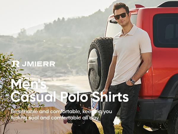 Men's Muscle V Neck Polo Shirts Casual Short Sleeve Slim Fit Ribbed Golf T Shirt Athletic Tee 