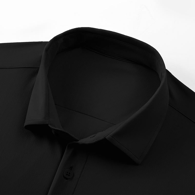 Mens Muscle Fit Dress Shirts Casual Button Down Shirt Short Sleeve Wrinkle-Free Shirts 