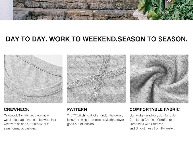 Mens 3 Pack Cotton Hipster Hip Hop Longline Crewneck T-Shirt,Menswear Casual Tshirt Tops,TikTokShopfalldealsforyou